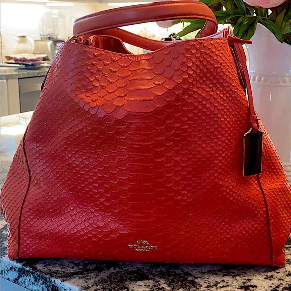 Orange authentic dalton style Coach purse